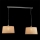Luxera 18053 - Candelabro pendente COMBO 2xE27/60W/230V
