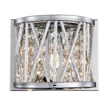 LUXERA 46063 - Iluminação de parede STIXX 1xG9/33W/230V prateado