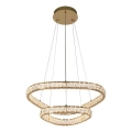 LUXERA 46152 - Lustre LED suspenso por cabo MIST LED/65W/230V 4000K dourado