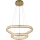 LUXERA 46152 - Lustre LED suspenso por cabo MIST LED/65W/230V 4000K dourado