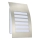 Luxera 61035 - Luz de parede de exterior PRISMA 2xE27/11W/230V IP44