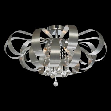 Luxera 64410 - Candelabro de cristal integrado RIBBON CRYSTAL 6xG9/33W/230V