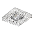 LUXERA 71067 - Luz embutida CRYSTALS 1xGU10/50W/230V