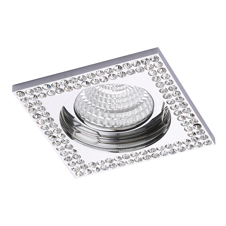 LUXERA 71077 - Luminária de teto embutida CRYSTALS 1xGU10/50W/230V