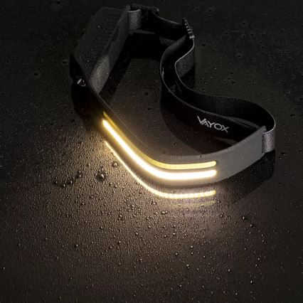 Luz de cabeça regulável com sensor 3xLED/5V IP44 300 brilhante 1200 mAh