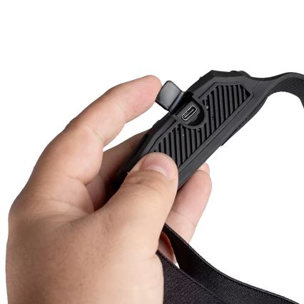 Luz de cabeça regulável com sensor 3xLED/5V IP44 300 brilhante 1200 mAh