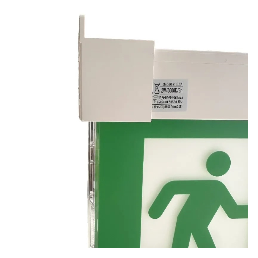 Luz de Emergência LED/2W/230V 6000K 1500 mAh