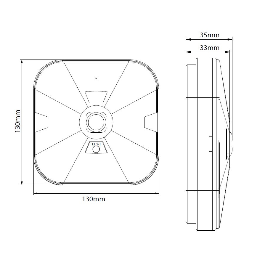 Luz de emergência LED GATRION LED/3/1W/3,2V 6000K 3000 mAh IP54 branca