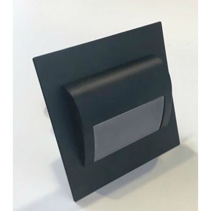 Luz de escadas LED DECORUS LED/1,2W/12V 3000K preto antigo