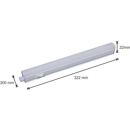 Luz de fundo de armário de cozinha LED LED/4W/230V