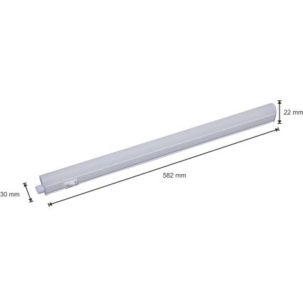 Luz de fundo de armário de cozinha LED LED/8W/230V