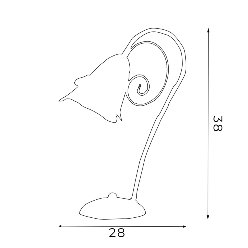 Luz de mesa KOKARDA 1xE14/60W/230V