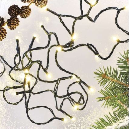 Luz de Natal LED para exterior 180 LEDs/23m IP44 branco quente
