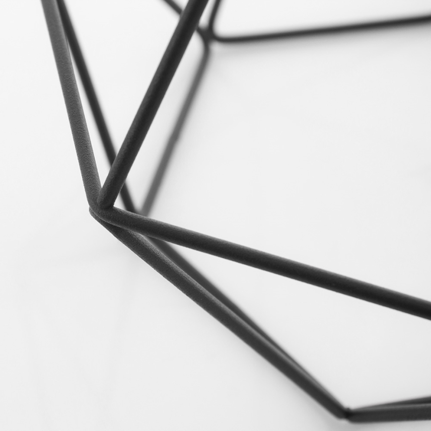 Luz de parede BASKET 1xE27/60W/230V preto antigo