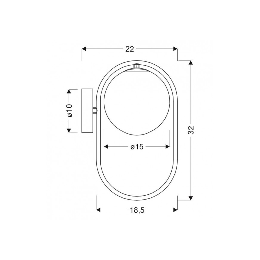 Luz de parede CORDEL 1xG9/28W/230V