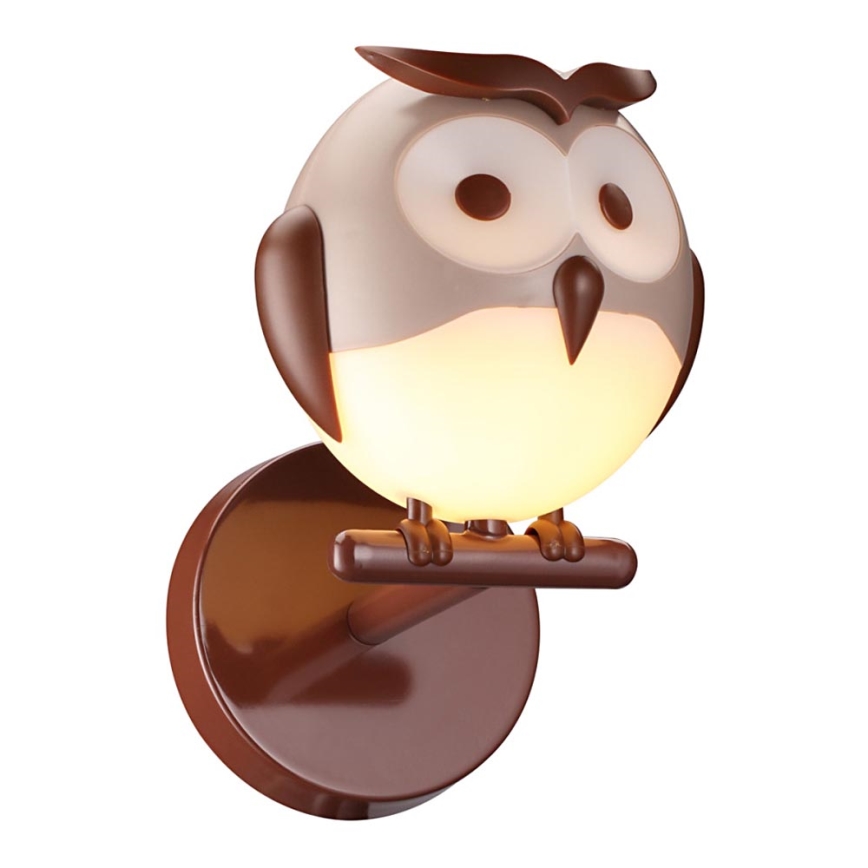 Luz de parede de criança 1xG9/6W/230V coruja