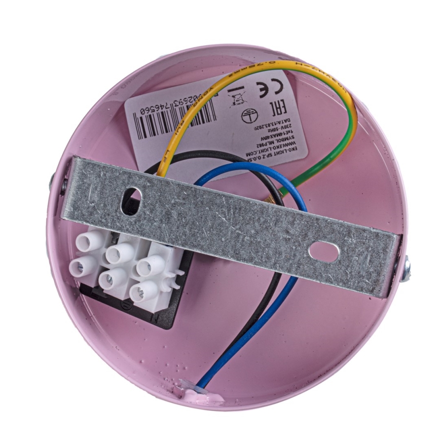Luz de parede de criança BORBOLETA PEQUENA 1xE14/60W rosa