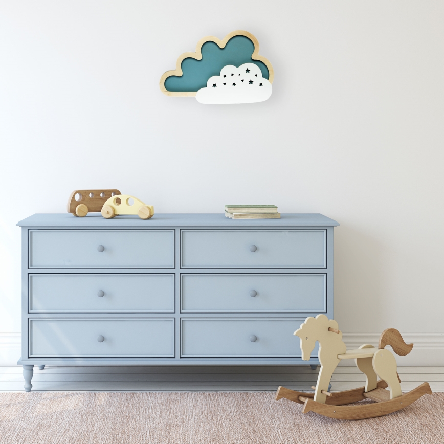 Luz de parede de criança LED CLOUD LED/8W/230V