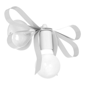 Luz de parede de criança NELA 1xE27/60W/230V branco