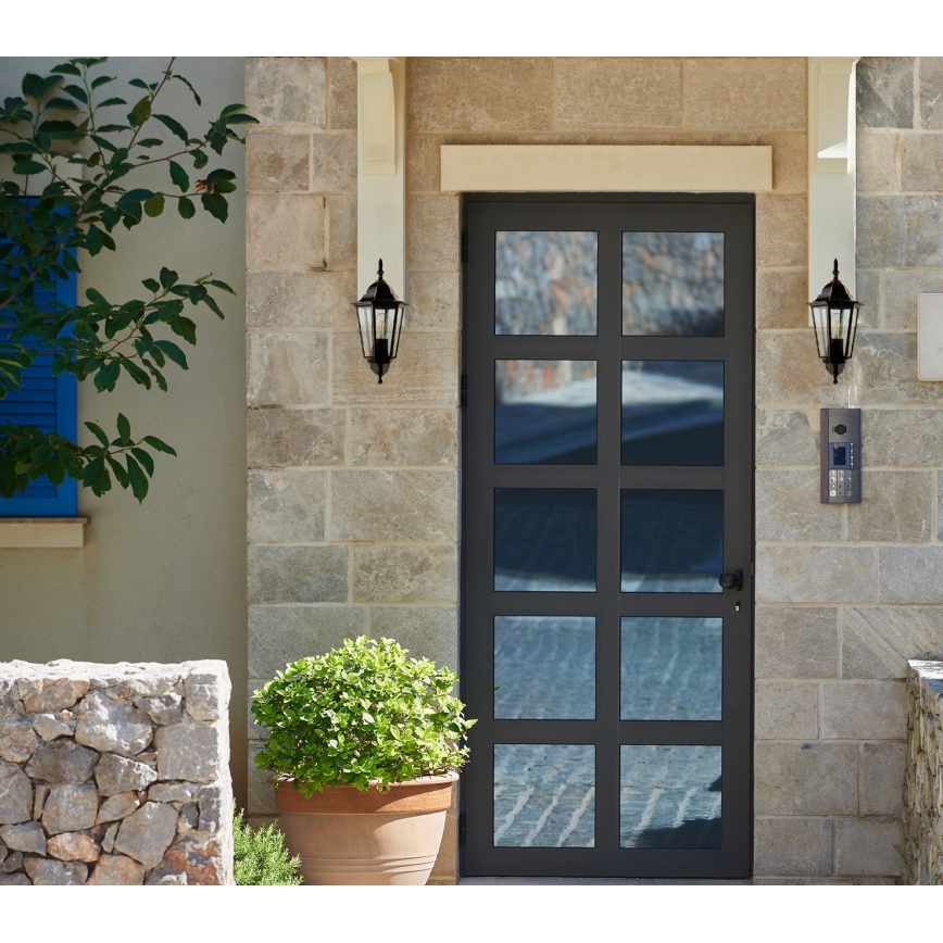 Luz de parede de exterior 1xE27/60W/230V IP44 preto antigo