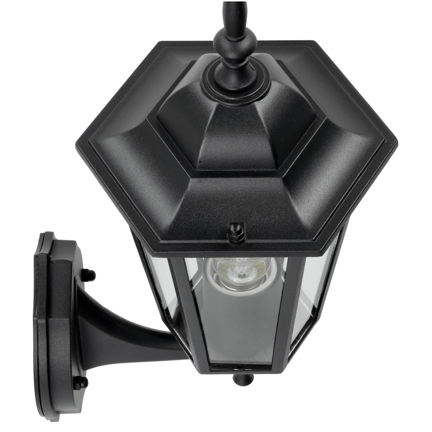 Luz de parede de exterior 1xE27/60W/230V IP44 preto antigo