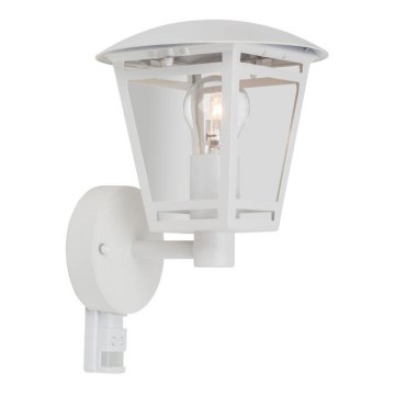 Luz de parede de exterior com sensor LAURA 1xE27/60W/230V IP44