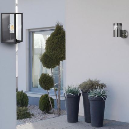Luz de parede de exterior MALMO 1xE27/15W/230V preto antigo IP44