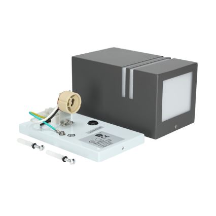 Luz de parede de exterior QUAZAR 1xGU10/11W/230V IP44