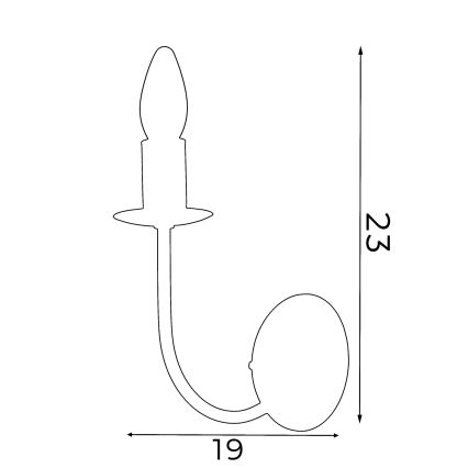Luz de parede GLOBE 1xE14/60W