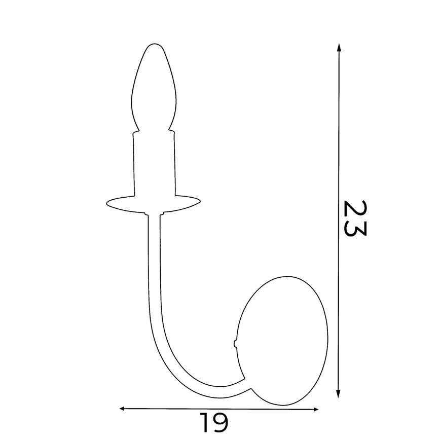 Luz de parede GLOBE 1xE14/60W