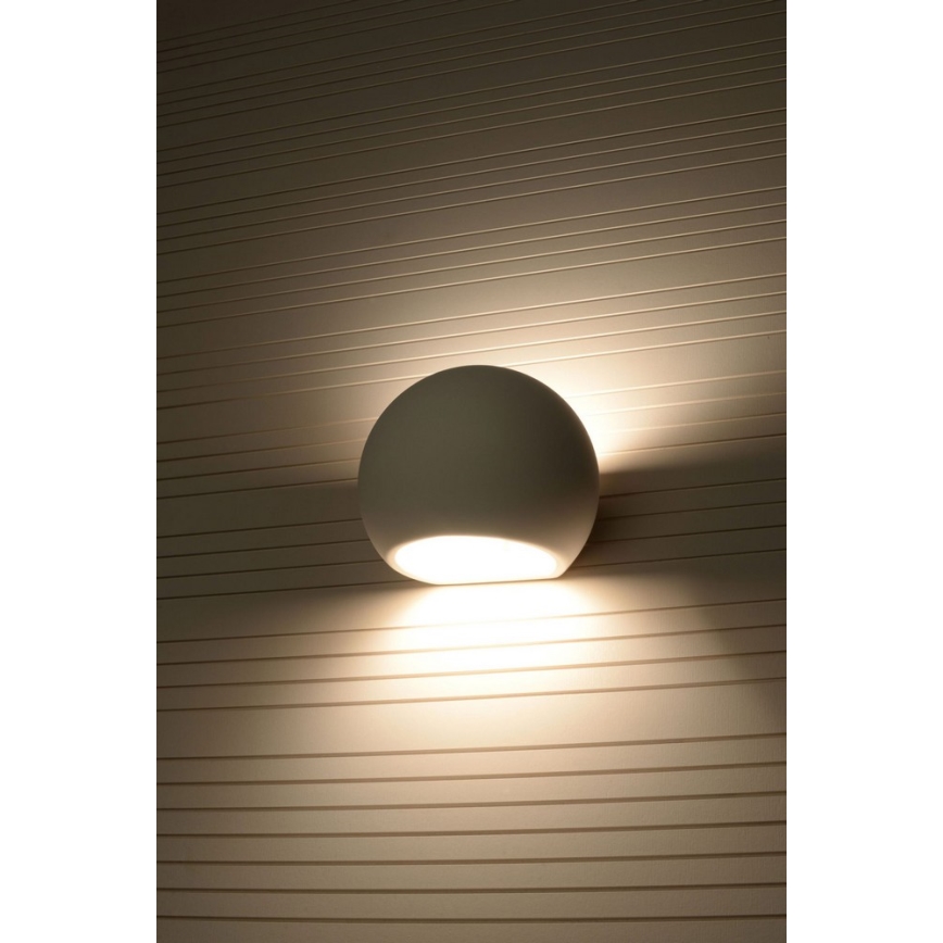Luz de parede GLOBE 1xE27/60W/230V branco