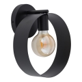 Luz de parede HAPPY 1xE27/60W/230V preto antigo