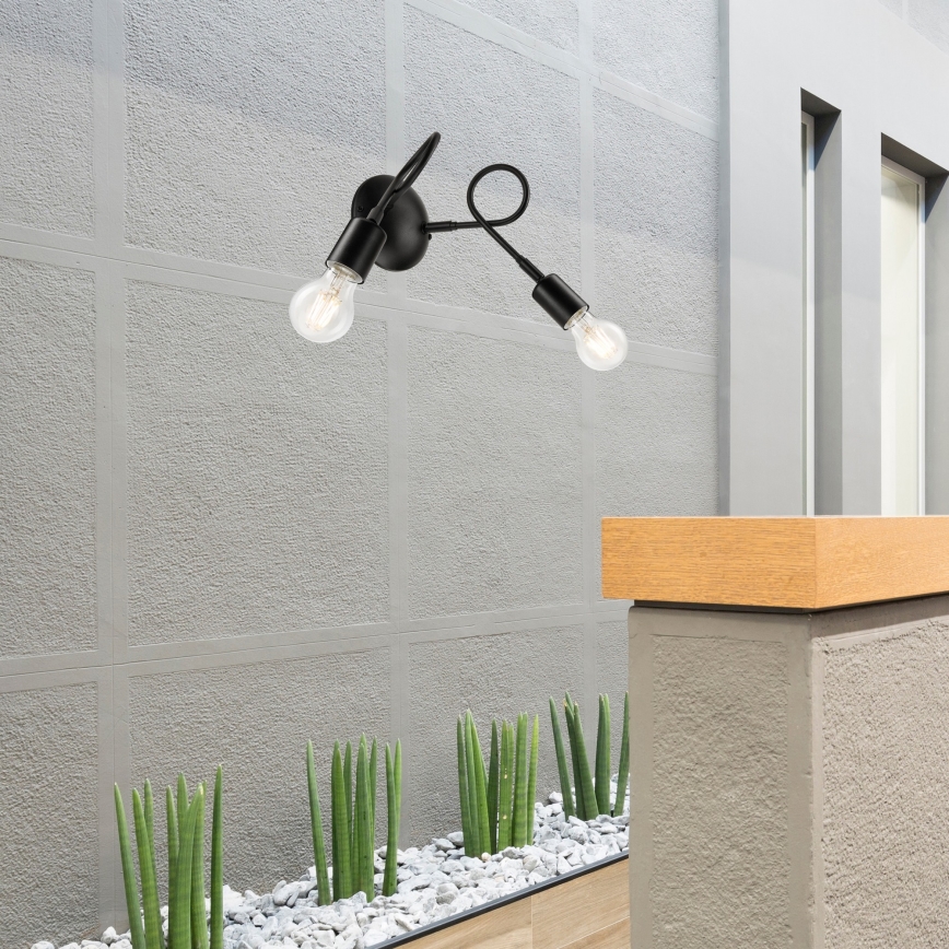 Luz de parede HARRY 2xE27/60W/230V