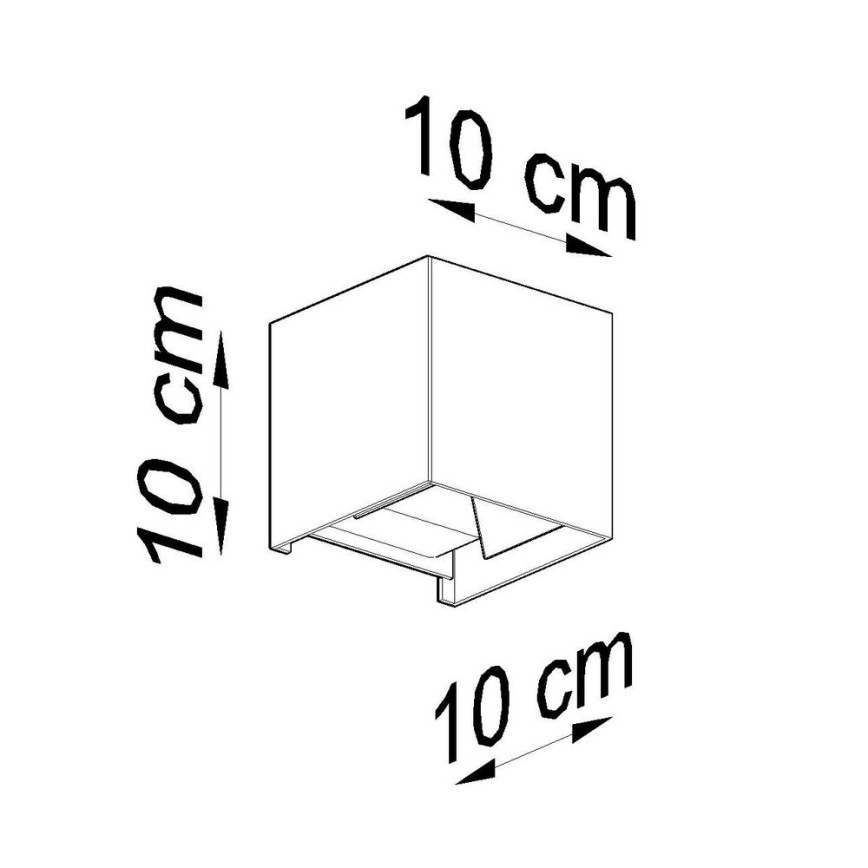 Luz de parede LED de exterior LUCA LED/6W/230V IP54