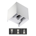 Luz de parede LED de exterior REKA LED/7W/230V IP54 branco