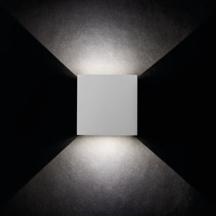 Luz de parede LED de exterior REKA LED/7W/230V IP54 branco