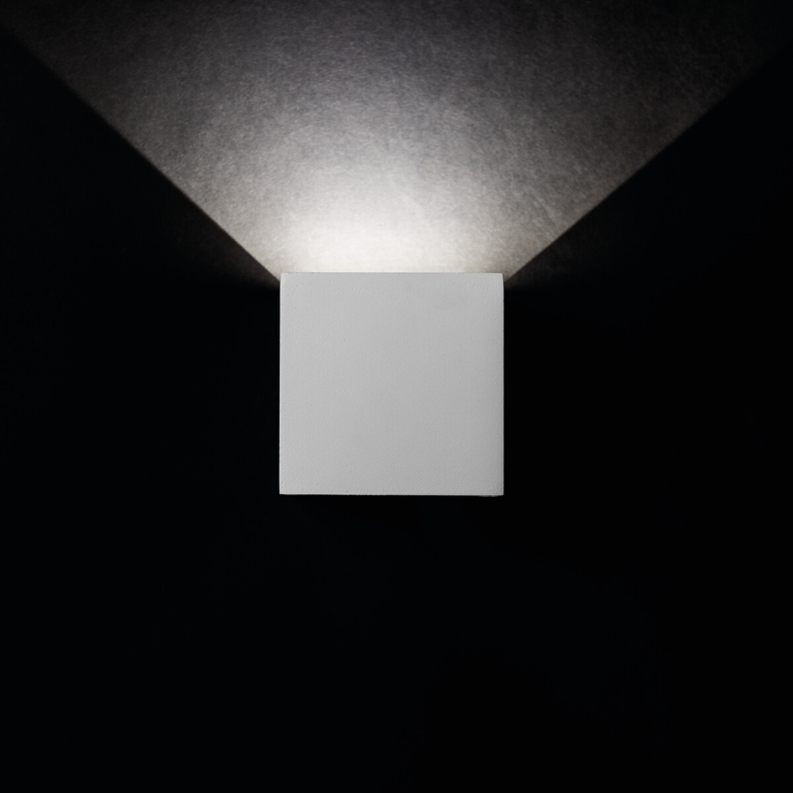 Luz de parede LED de exterior REKA LED/7W/230V IP54 branco