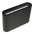 Luz de parede LED exterior CIRCULAÇÃO LED/3W/230V IP54 preto