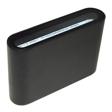 Luz de parede LED exterior CIRCULAÇÃO LED/3W/230V IP54 preto