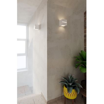 Luz de parede LEO LINE 1xE27/60W/230V branco