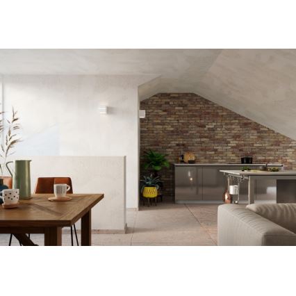 Luz de parede LEO LINE 1xE27/60W/230V branco