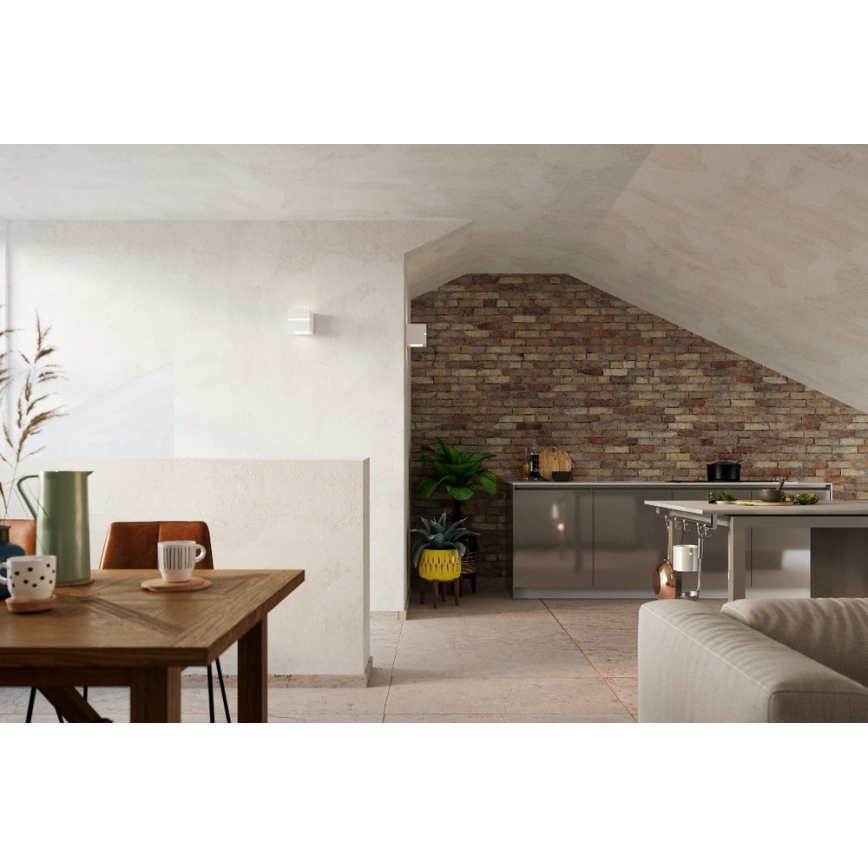 Luz de parede LEO LINE 1xE27/60W/230V branco