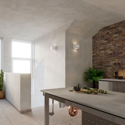 Luz de parede LEO LINE 1xE27/60W/230V branco