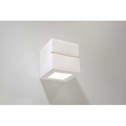 Luz de parede LEO LINE 1xE27/60W/230V branco