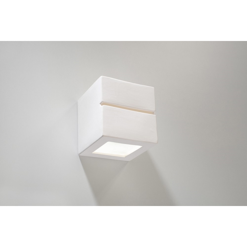 Luz de parede LEO LINE 1xE27/60W/230V branco