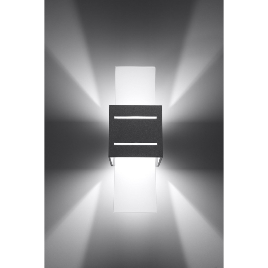 Luz de parede LORETO 1xG9/40W/230V cinzento