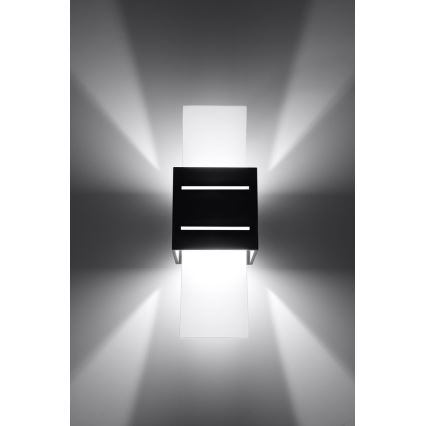 Luz de parede LORETO 1xG9/40W/230V preto antigo