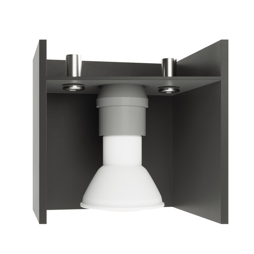 Luz de parede LORETO 1xG9/40W/230V preto antigo