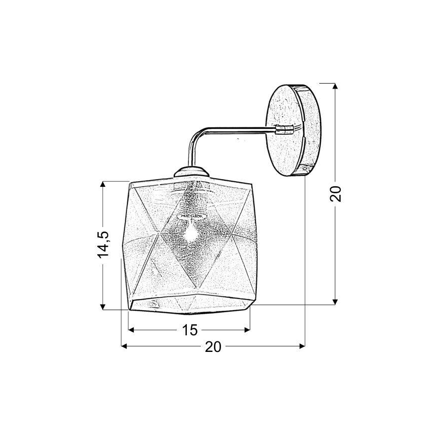 Luz de parede NOSJA 1xE27/40W/230V