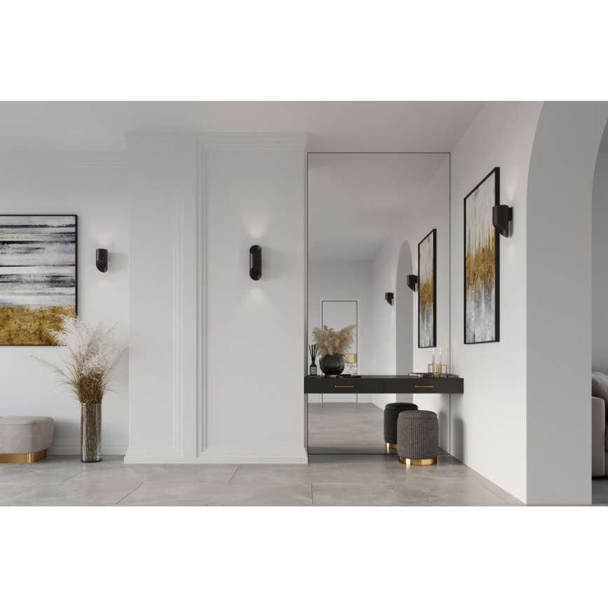 Luz de parede PENNE 20 1xG9/40W/230V preto antigo